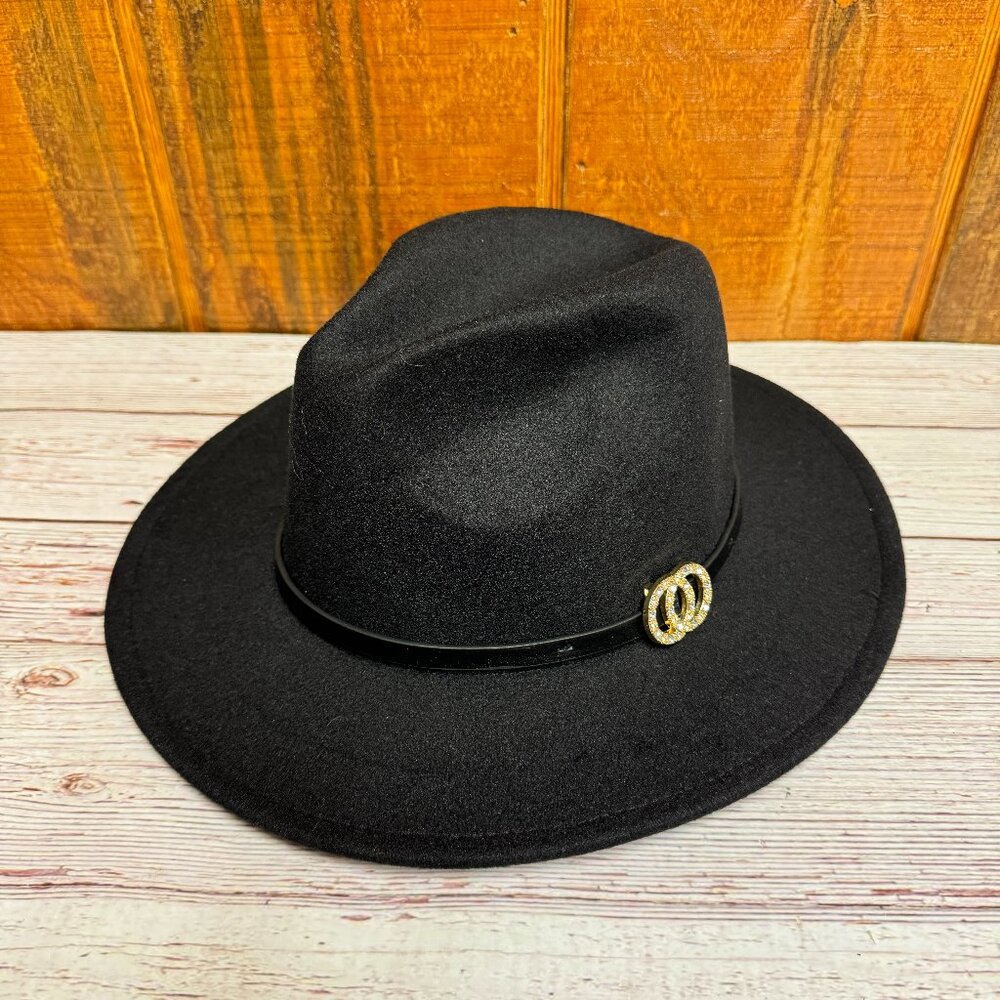 I.N.C. INTERNATIONAL CONCEPTS Women's Felt Panama Hat - Black